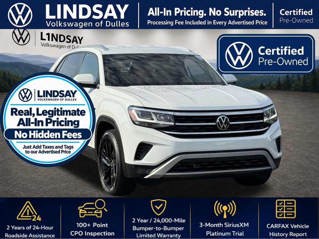 Certified 2023 Volkswagen Atlas Cross Sport SE w/ Black Wheel Package