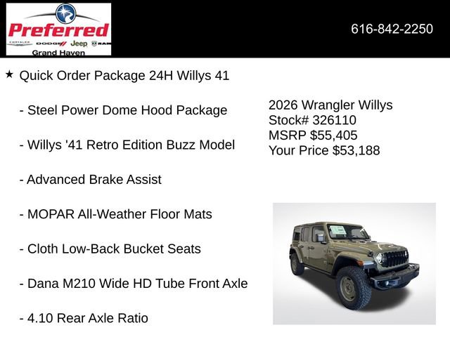 New 2026 Jeep Wrangler Willys image 6
