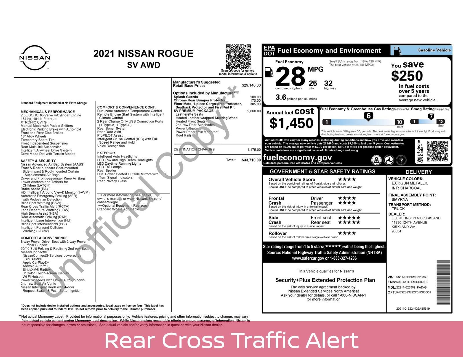 Used 2021 Nissan Rogue SV w/ Premium Package image 5