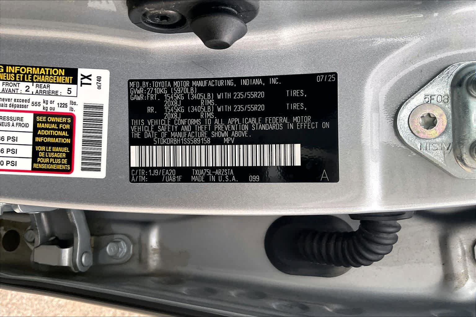 Used 2025 Toyota Highlander XSE AWD/4WD image 35