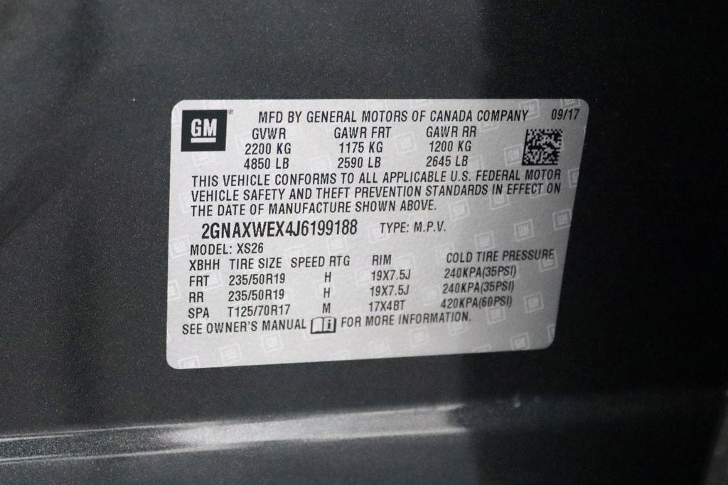 Certified 2018 Chevrolet Equinox Premier AWD/4WD image 32