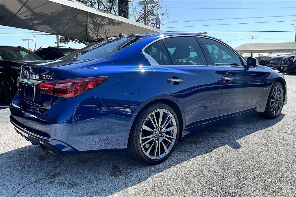 Certified 2018 INFINITI Q50 Red Sport 400 w/ Sensory Package (Sport) RWD image 8