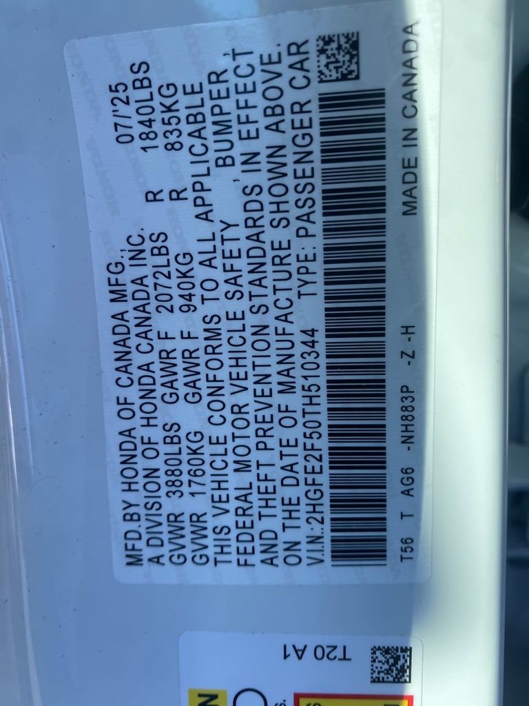 Certified 2026 Honda Civic Sport image 30