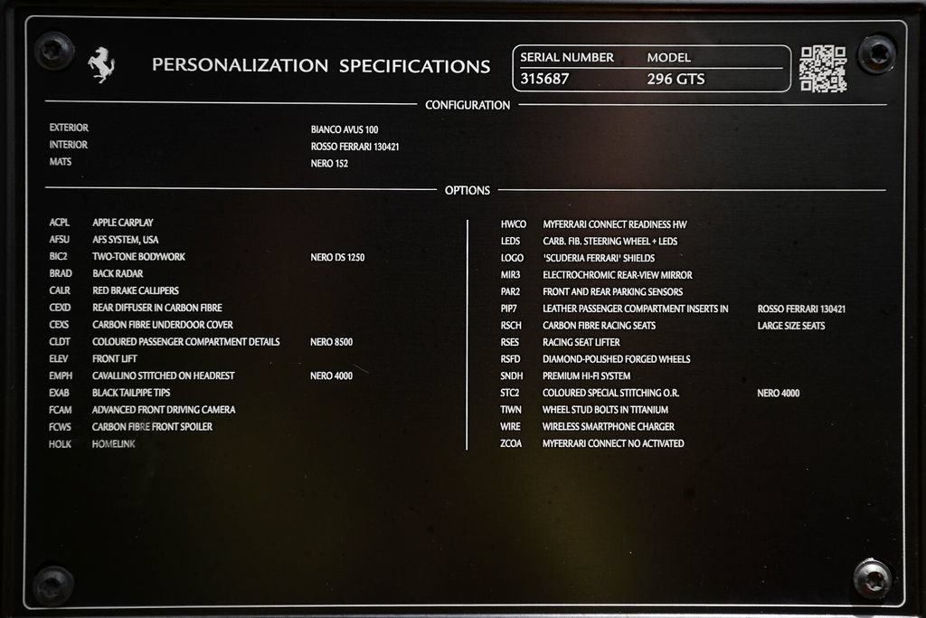 Certified 2025 Ferrari 296 GTS RWD image 43