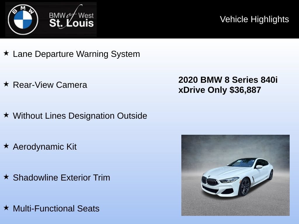 Used 2020 BMW 840i Gran Coupe xDrive w/ M Sport Package AWD/4WD image 16