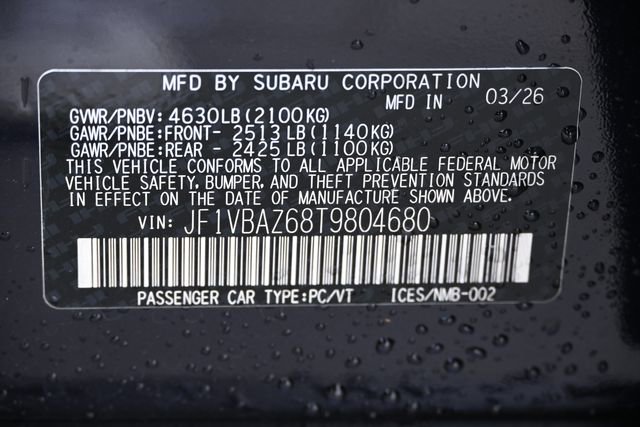 New 2026 Subaru WRX tS AWD/4WD image 20