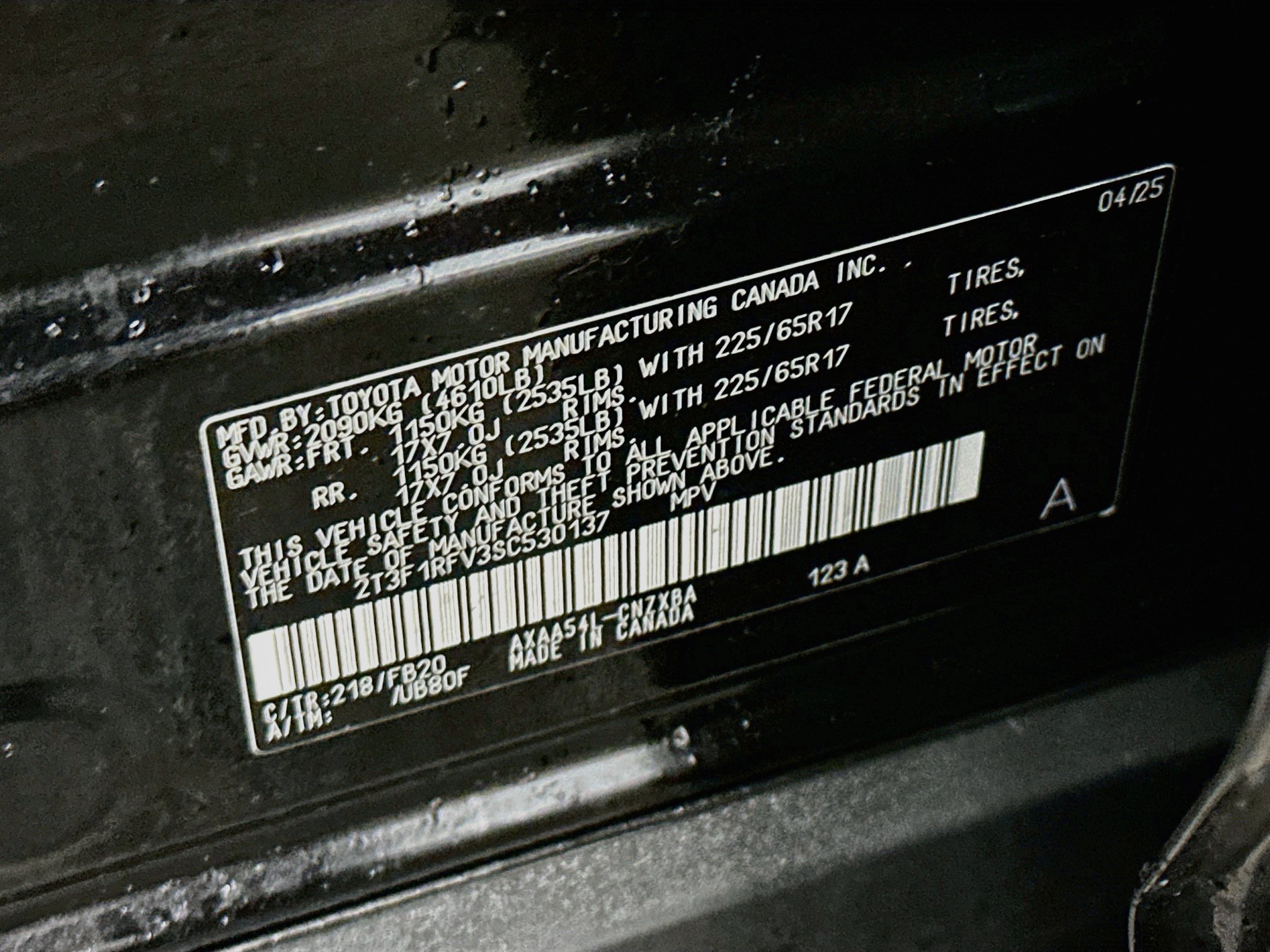 Used 2025 Toyota RAV4 LE AWD/4WD image 12