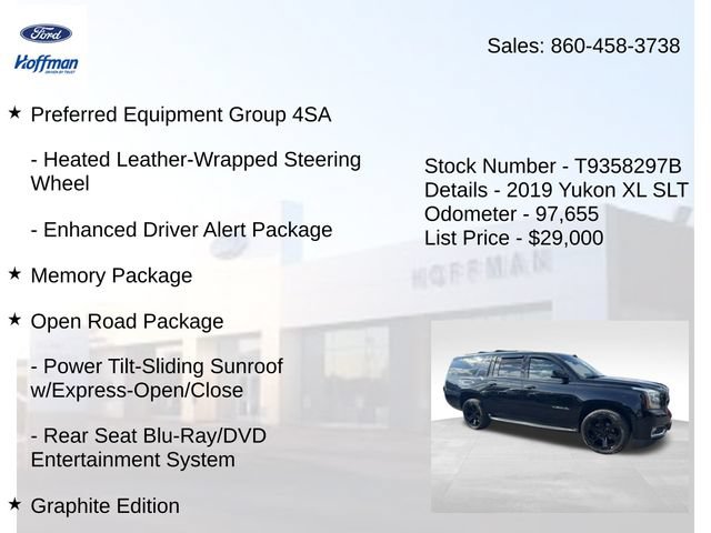 Used 2019 GMC Yukon XL SLT w/ Graphite Performance Edition AWD/4WD image 15