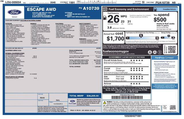 Certified 2023 Ford Escape ST-Line Select w/ Tech Pack #2 AWD/4WD image 9