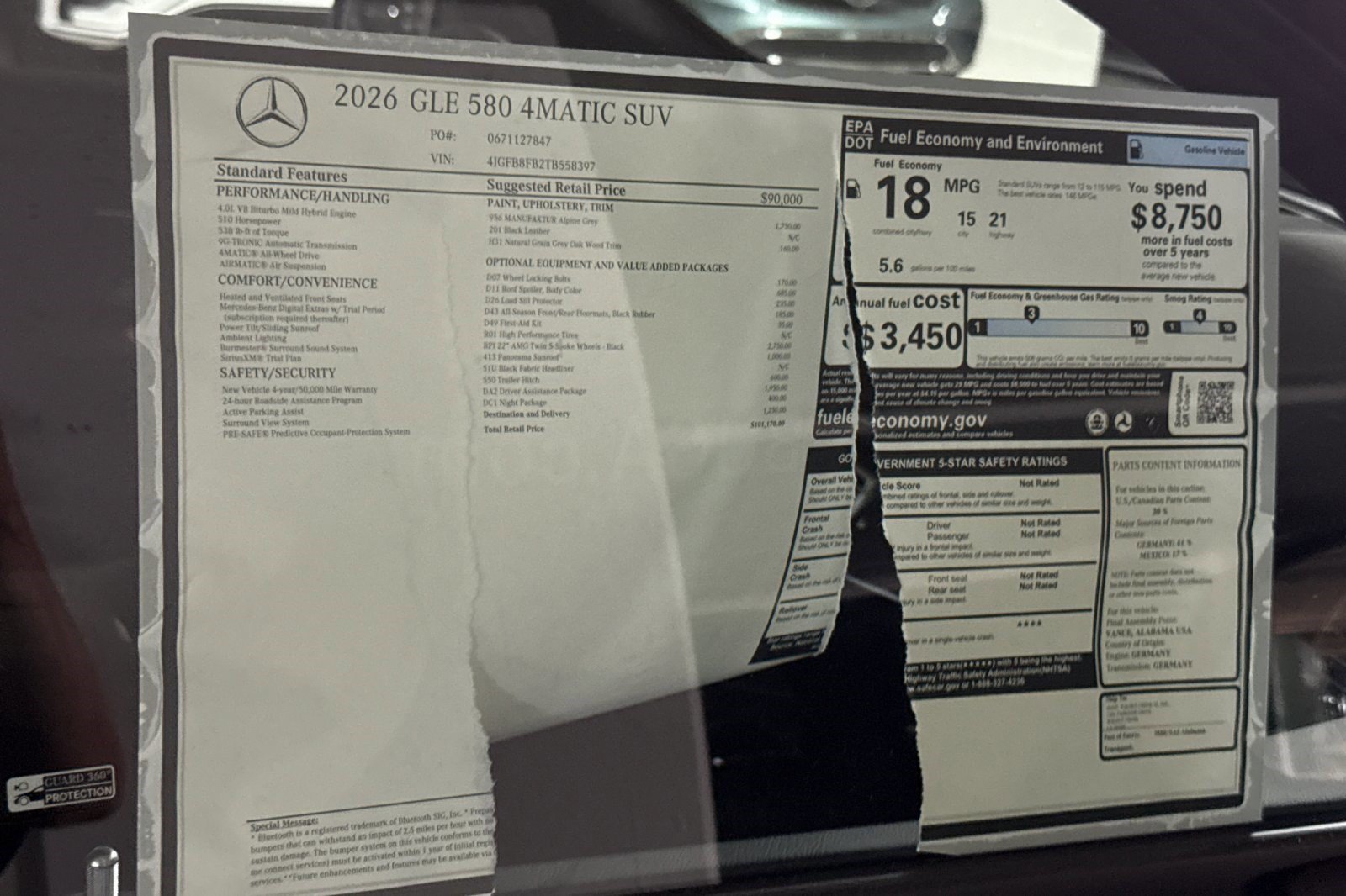 New 2026 Mercedes-Benz GLE 580 4MATIC image 29