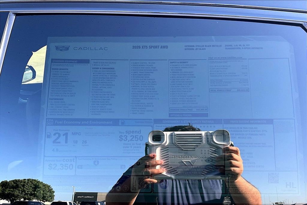 New 2026 Cadillac XT5 Sportv w/ LPO, Floor Liner Package AWD/4WD image 14