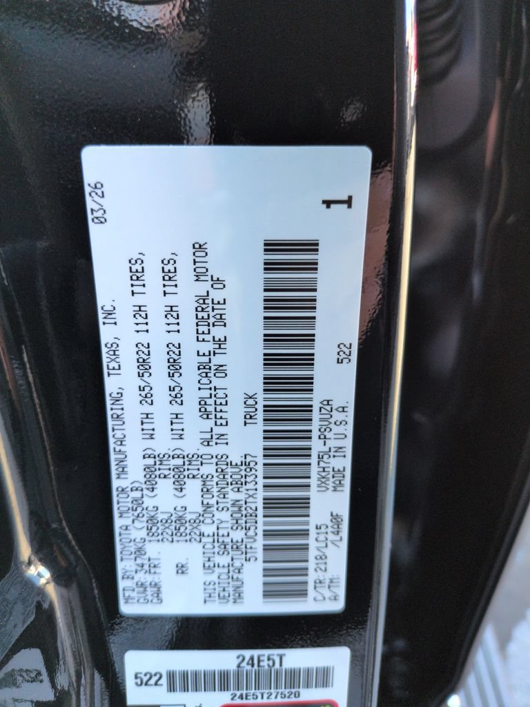 Used 2026 Toyota Tundra Capstone AWD/4WD image 29