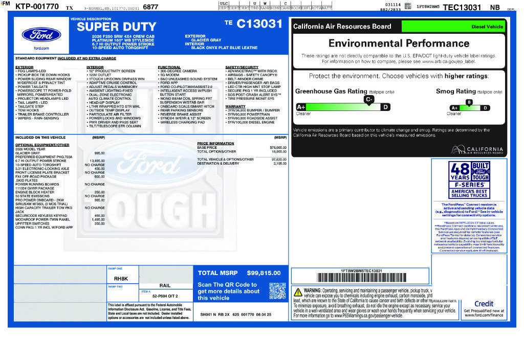 Used 2026 Ford F250 Platinum AWD/4WD image 43