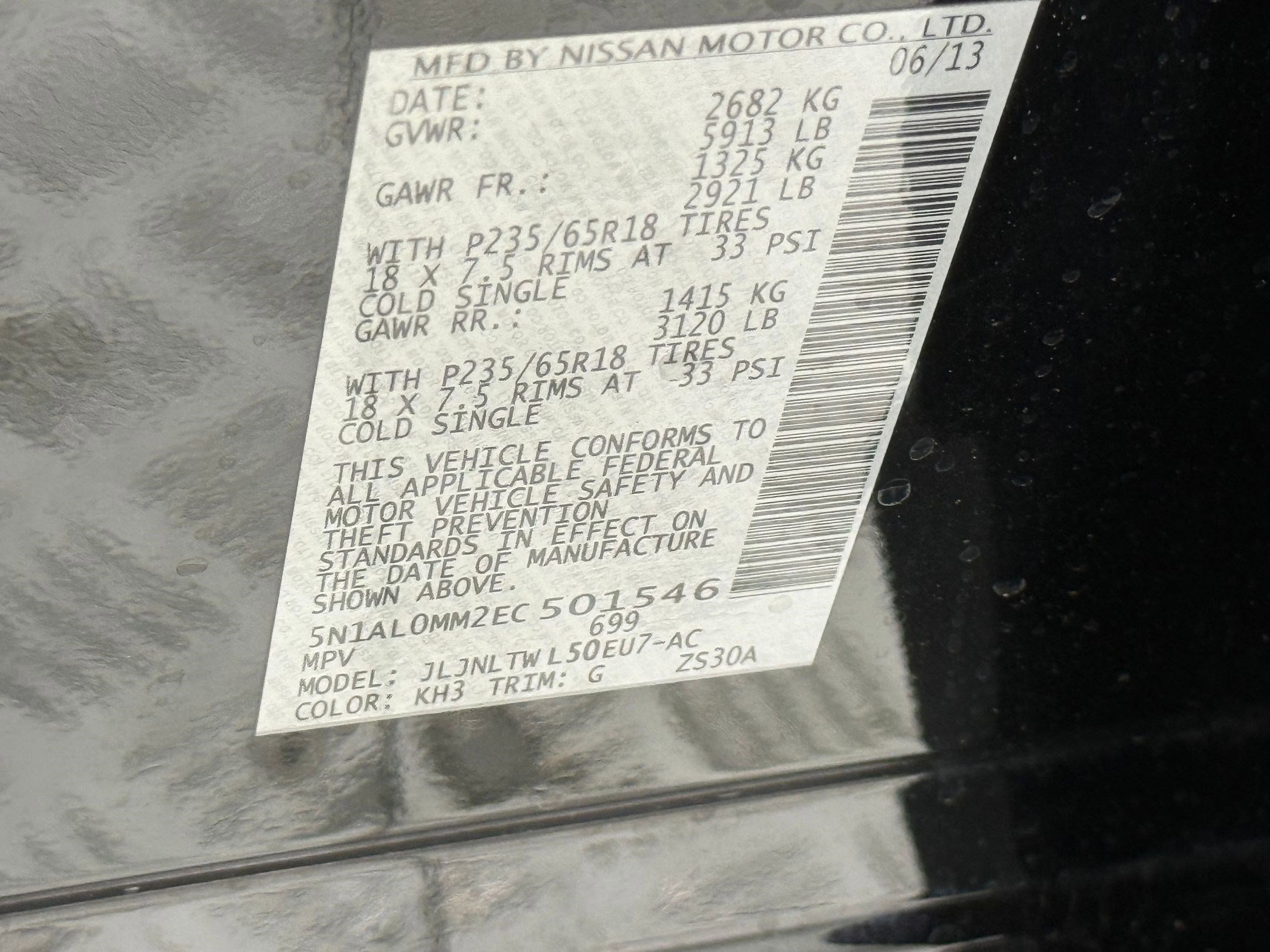 Used 2014 INFINITI QX60 AWD w/ Premium Plus Package image 25