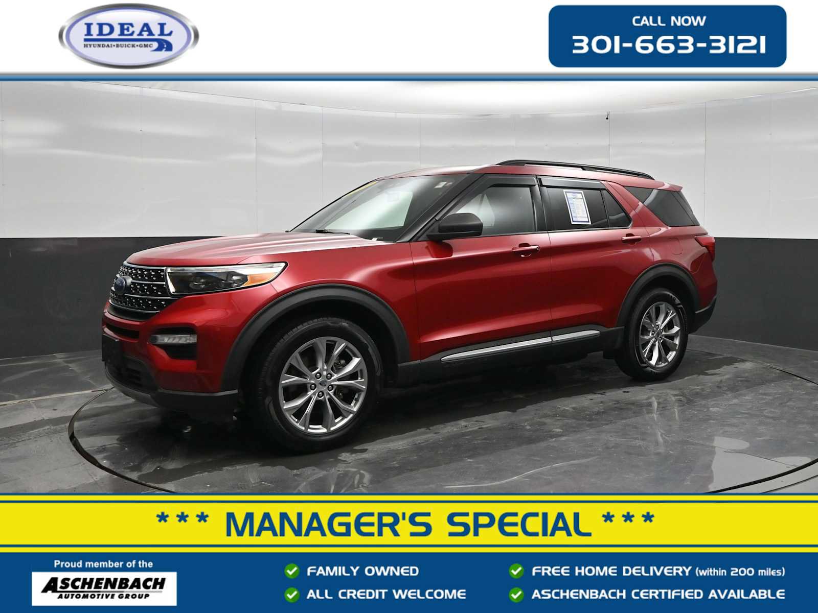 Used 2020 Ford Explorer XLT w/ Equipment Group 202A AWD/4WD image 1