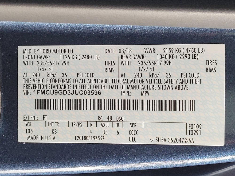 Used 2018 Ford Escape SE AWD/4WD image 33