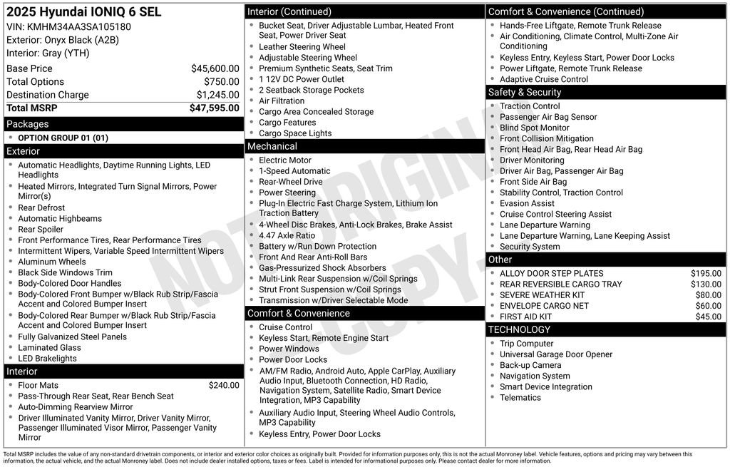New 2025 Hyundai Ioniq 6 SEL image 4