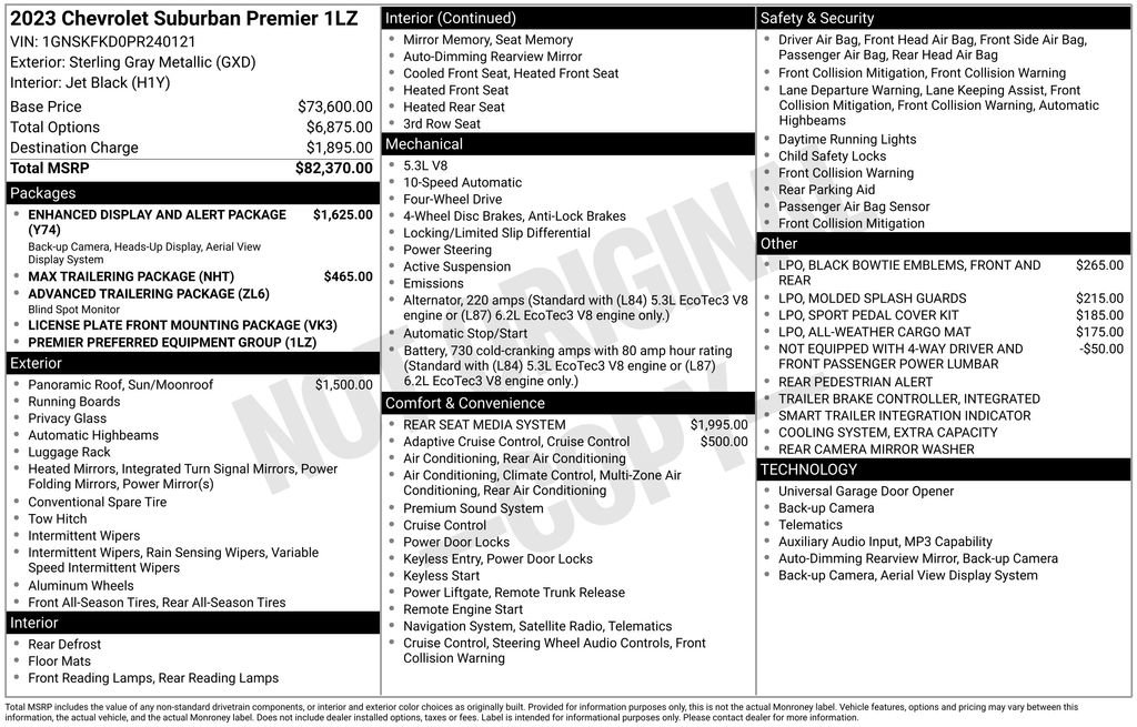 Certified 2023 Chevrolet Suburban Premier AWD/4WD image 4