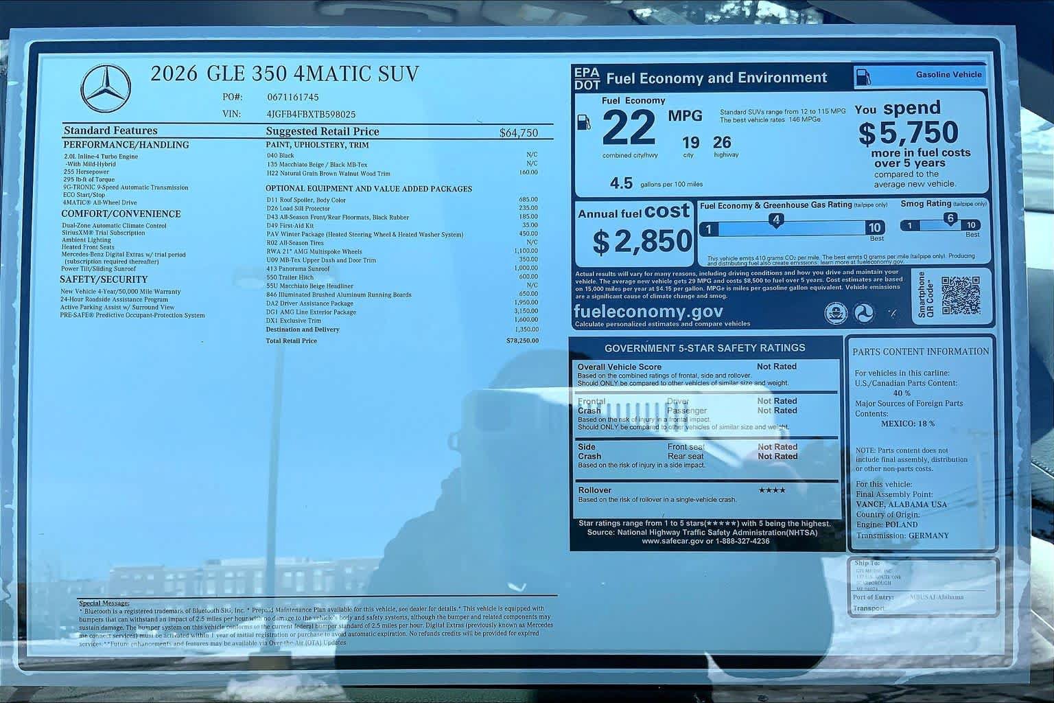Certified 2026 Mercedes-Benz GLE 350 4MATIC image 26