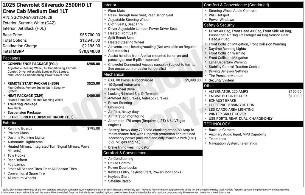 Used 2025 Chevrolet Silverado 2500 LT w/ Convenience Package AWD/4WD image 56