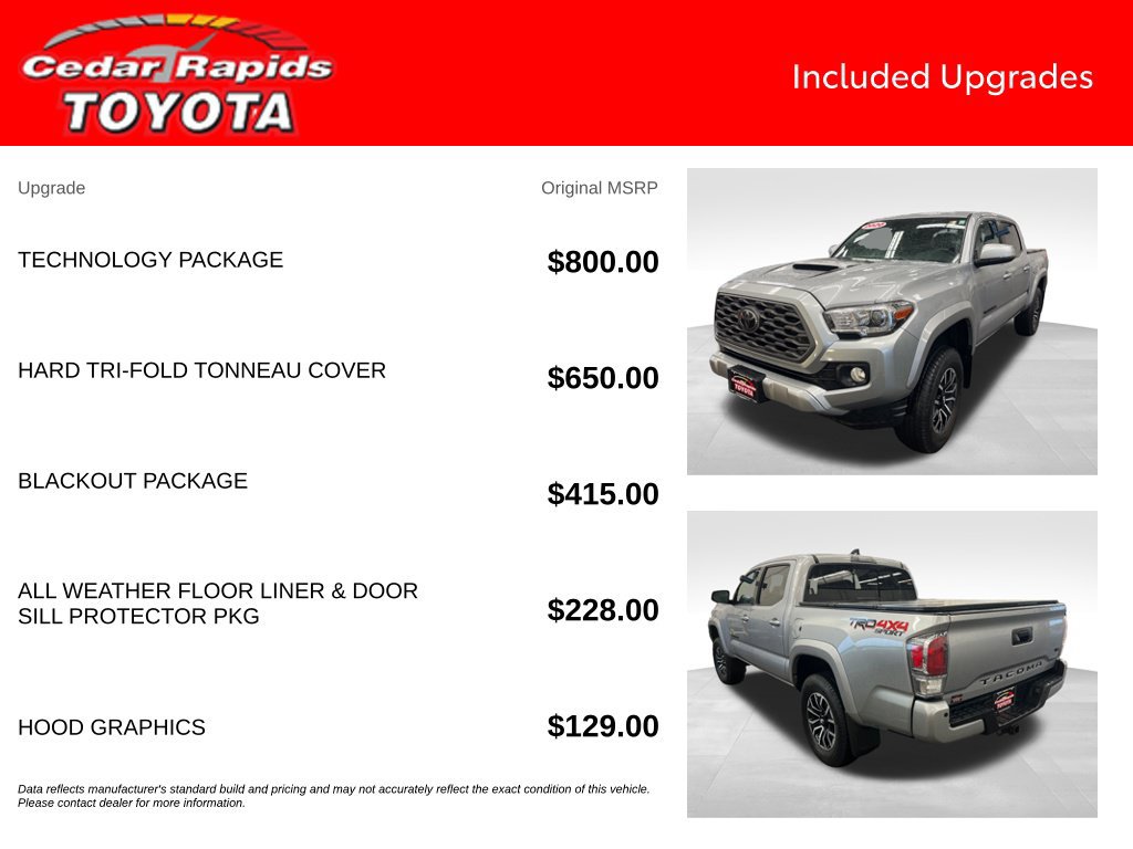 Certified 2020 Toyota Tacoma TRD Sport w/ Technology Package AWD/4WD image 7