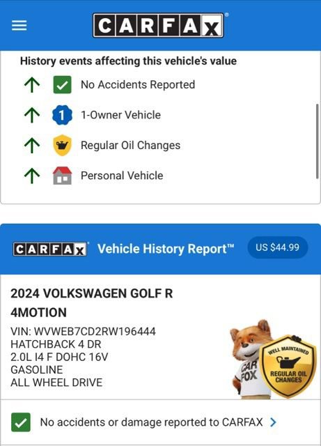 Used 2024 Volkswagen Golf R image 4