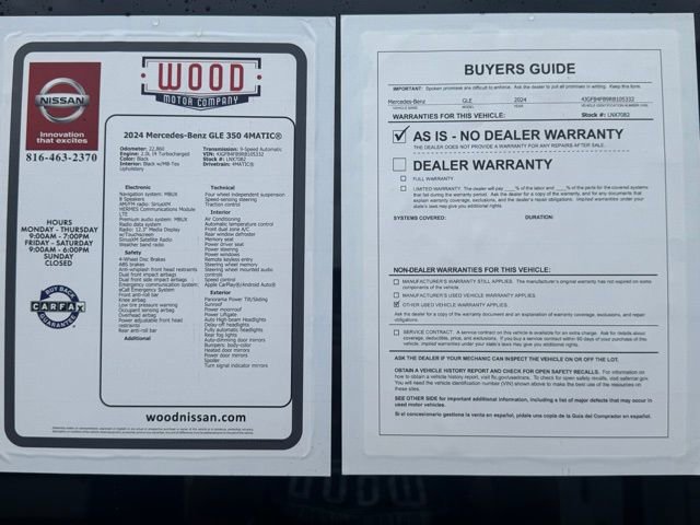 Used 2024 Mercedes-Benz GLE 350 4MATIC image 11