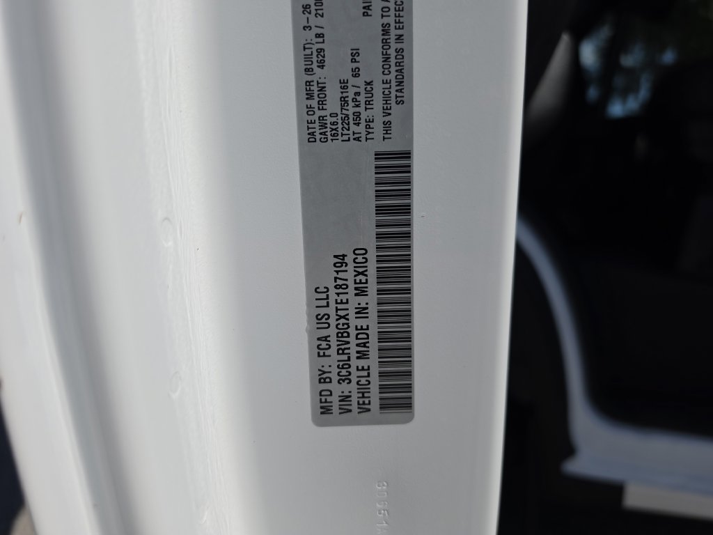 New 2026 RAM ProMaster 1500 w/ Premium Convenience Group FWD image 32