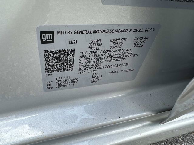 Certified 2022 Chevrolet Silverado 1500 Custom Trail Boss w/ LPO, Dark Essentials Package image 33