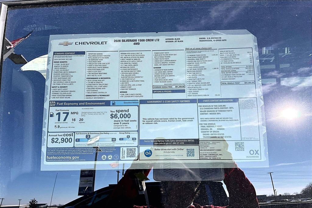 New 2026 Chevrolet Silverado 1500 LTZ w/ LTZ Premium Texas Edition image 14