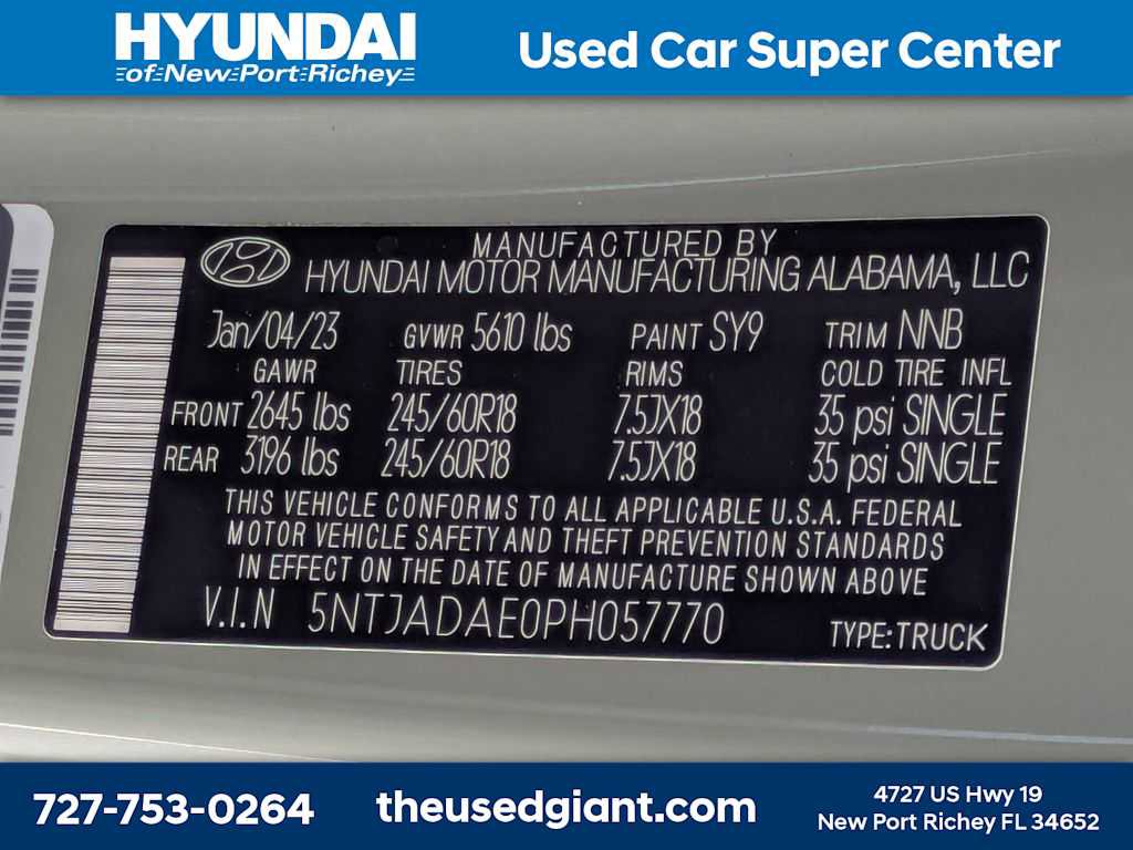 Used 2023 Hyundai Santa Cruz SE AWD/4WD image 32
