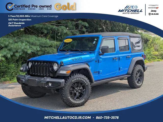 Certified 2021 Jeep Wrangler Unlimited Sport
