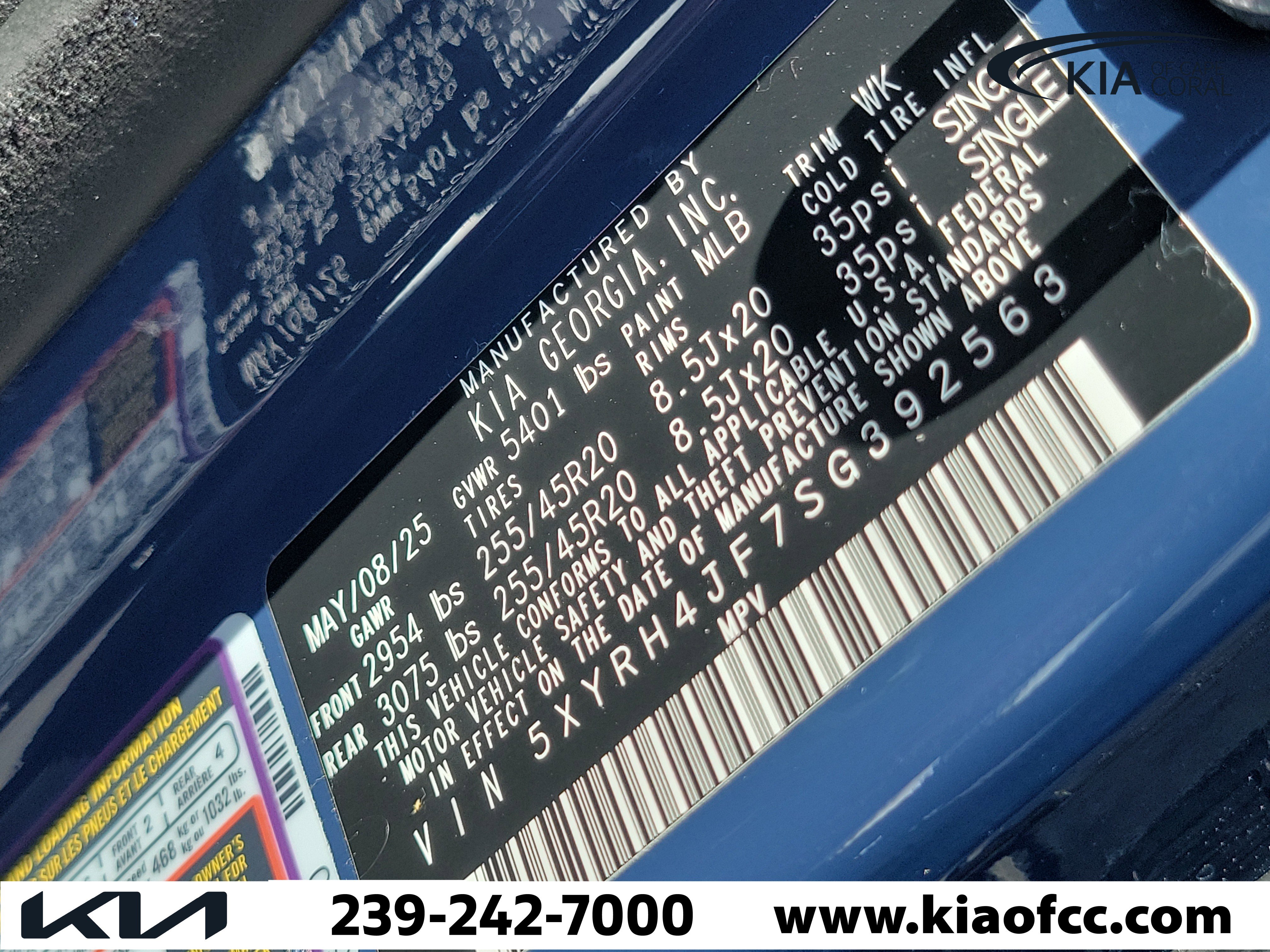 Used 2025 Kia Sorento EX w/ Panoramic Sunroof Package image 30