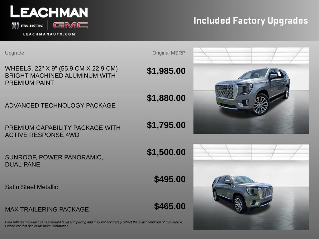 Certified 2022 GMC Yukon Denali w/ Advanced Technology Package AWD/4WD image 11