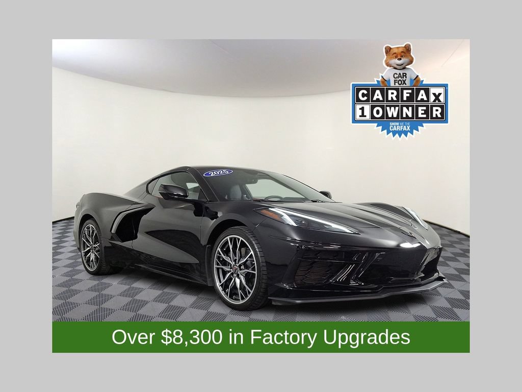 Certified 2025 Chevrolet Corvette Stingray Premium Cpe w/ Stealth Interior Trim Package