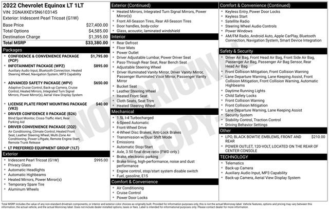Used 2022 Chevrolet Equinox LT
