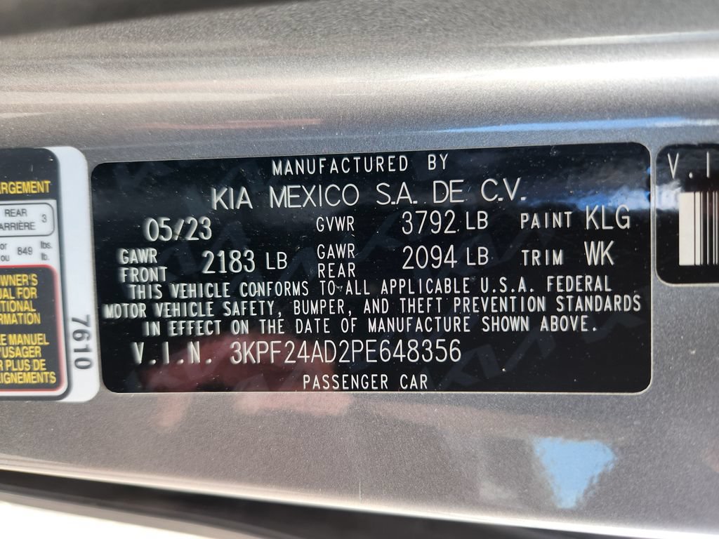 Certified 2023 Kia Forte LXS w/ LXS Technology Package FWD image 27