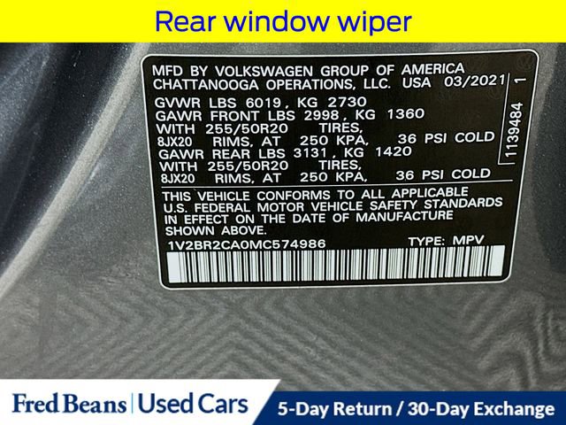 Used 2021 Volkswagen Atlas SEL image 38