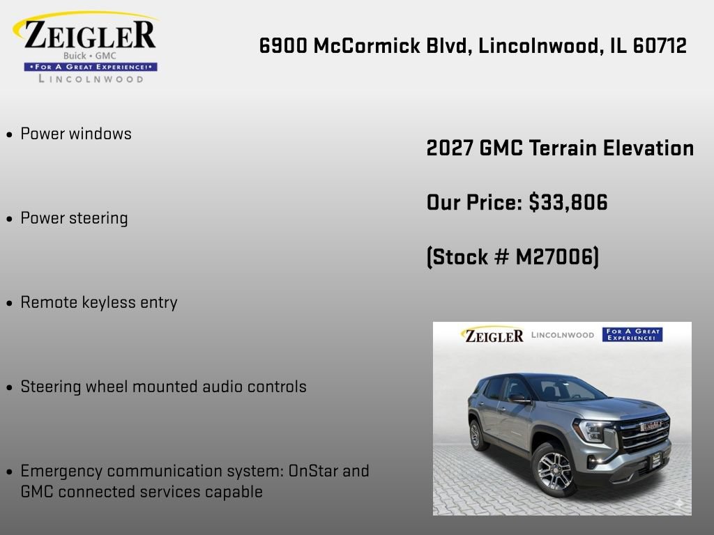 New 2027 GMC Terrain Elevation AWD/4WD image 12