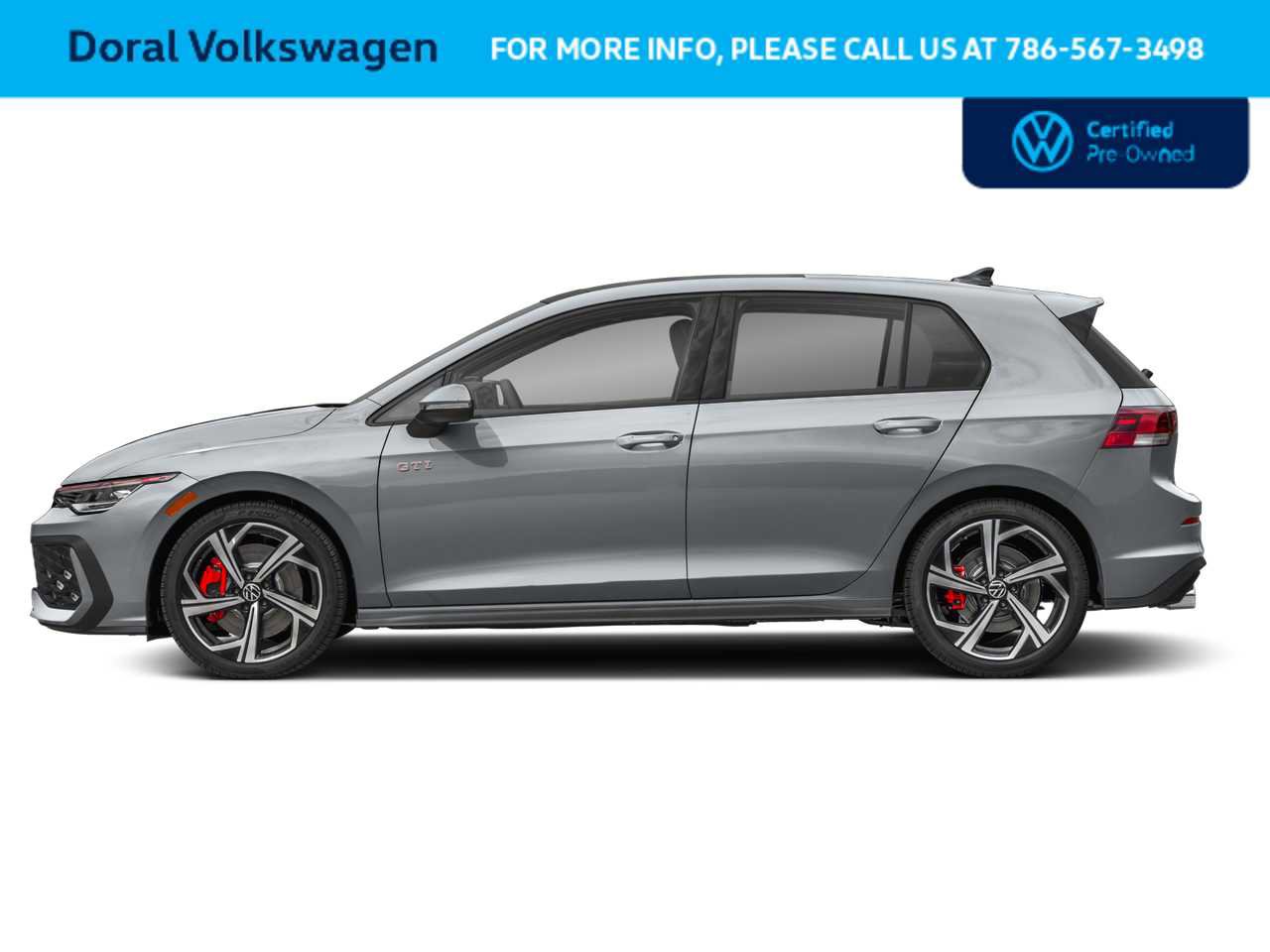 Used 2025 Volkswagen GTI SE w/ SE Leather Seating Package FWD image 3