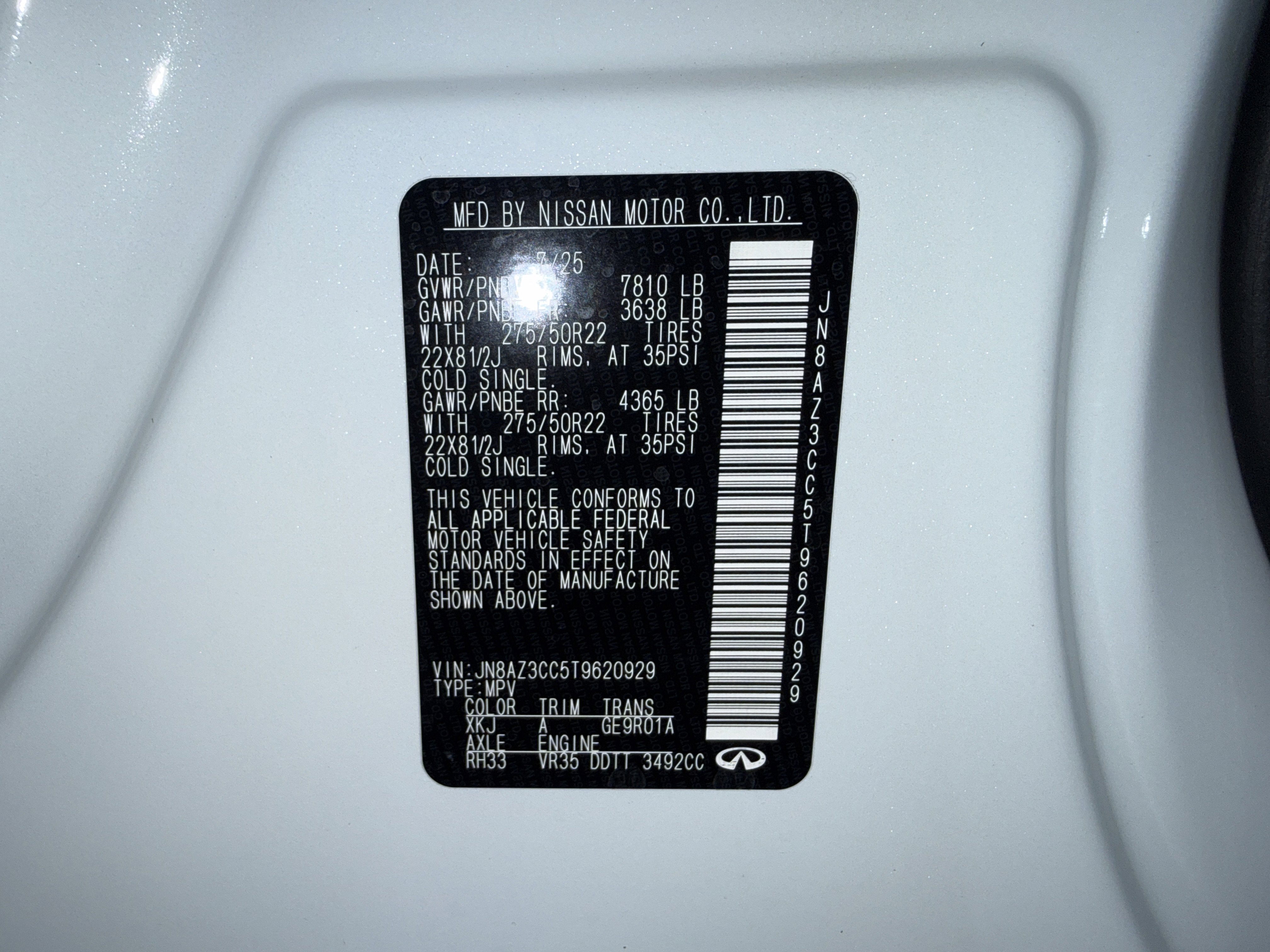 New 2026 INFINITI QX80 Autograph w/ Premium Cargo Package image 30