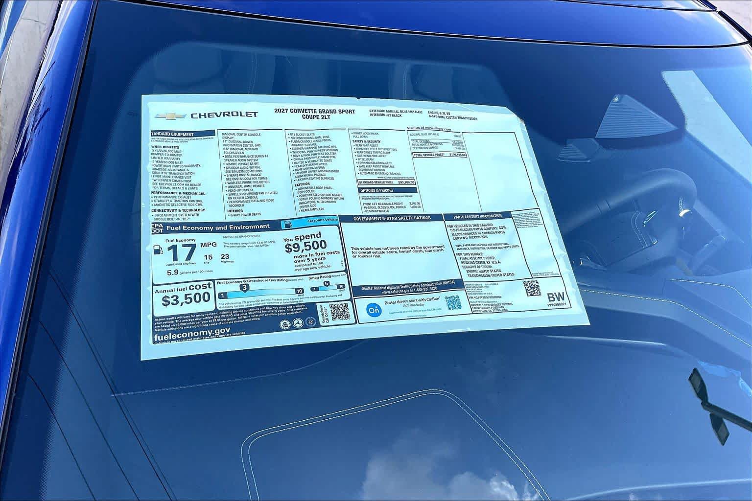New 2027 Chevrolet Corvette Grand Sport RWD image 21