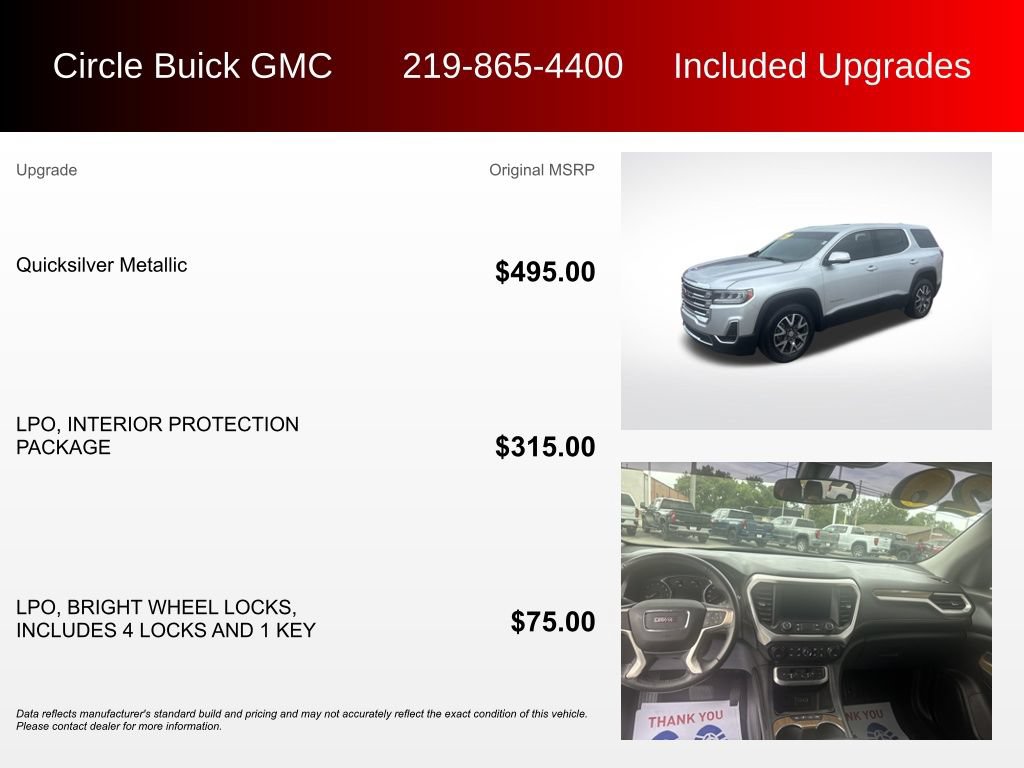 Used 2020 GMC Acadia SLE FWD image 3