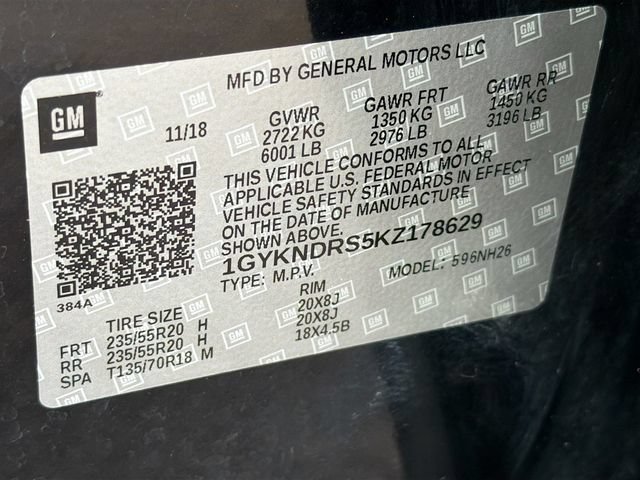 Used 2019 Cadillac XT5 Luxury w/ LPO, Black Ice Package AWD/4WD image 31