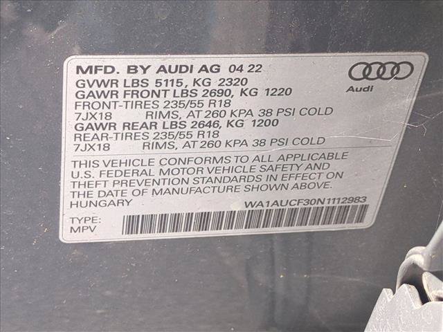 Used 2022 Audi Q3 2.0T Premium w/ Convenience Package AWD/4WD image 16