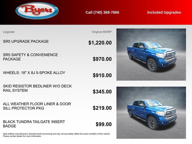 Used 2017 Toyota Tundra SR5 w/ SR5 Upgrade Package AWD/4WD image 5