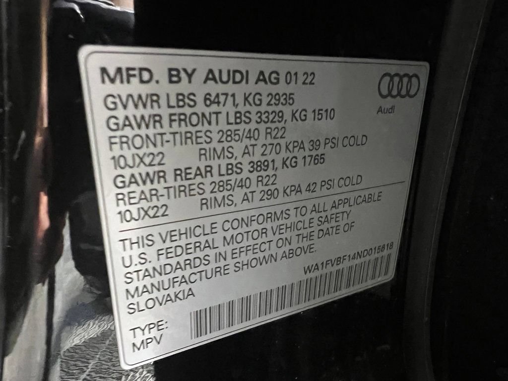 Used 2022 Audi Q8 Prestige AWD/4WD image 38