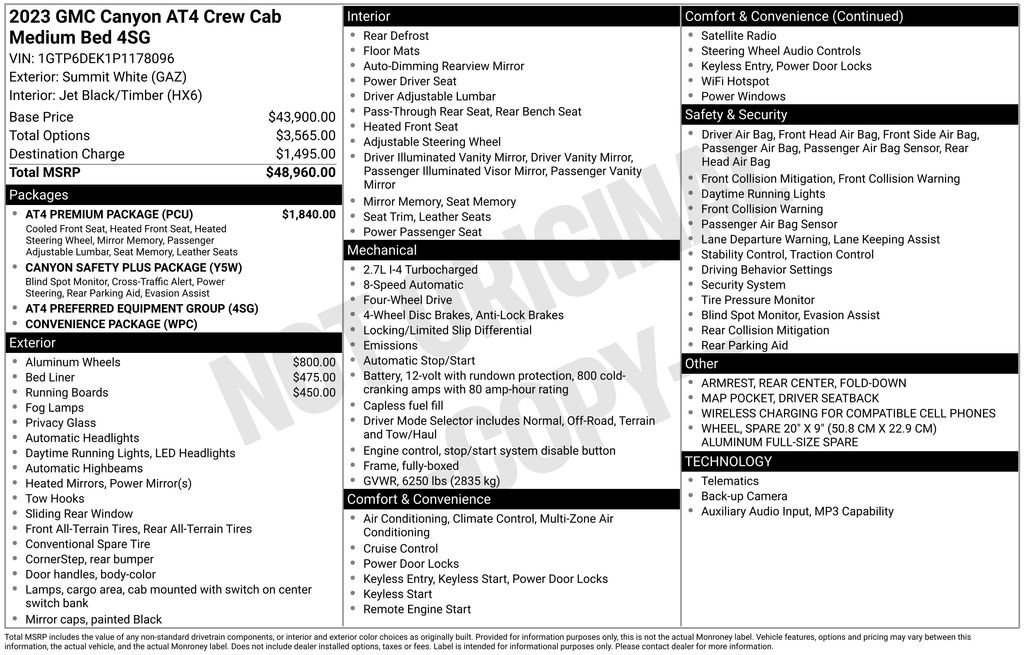 Used 2023 GMC Canyon AT4 w/ AT4 Premium Package image 35