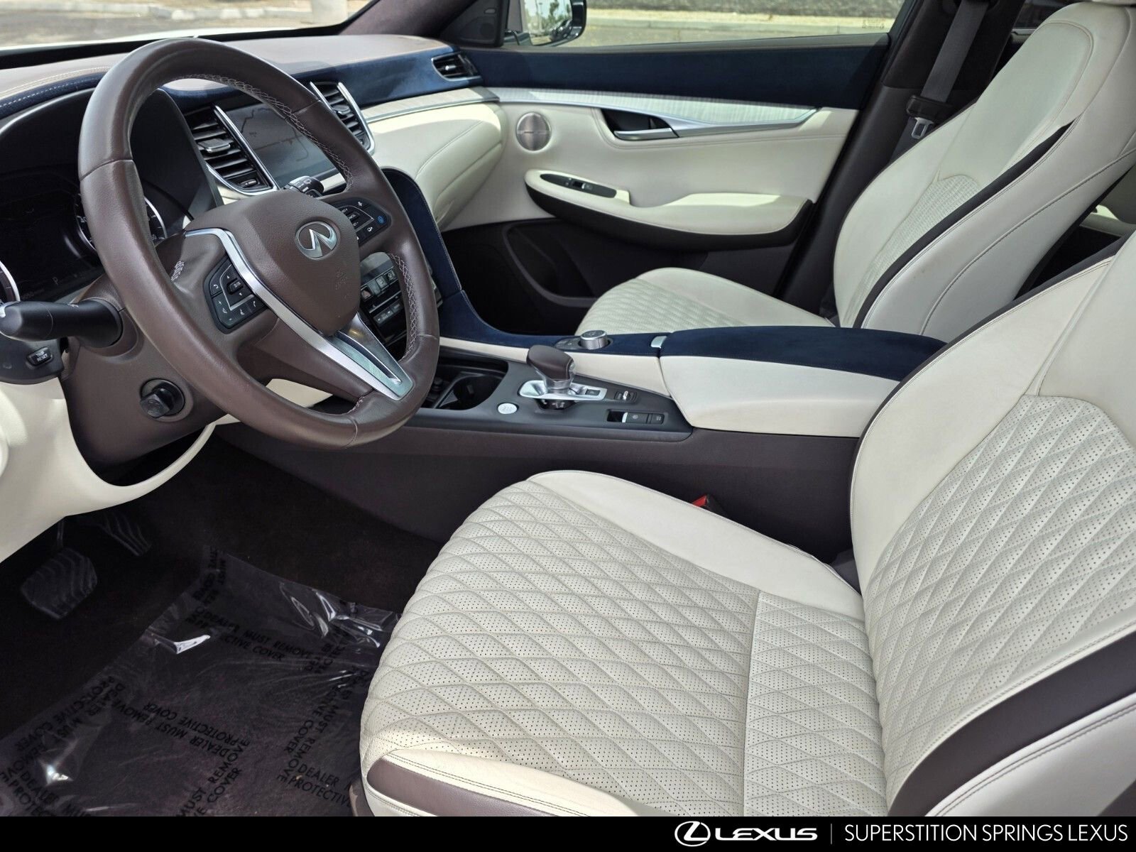 Used 2021 INFINITI QX50 Autograph w/ Premium White Leather Package FWD image 12