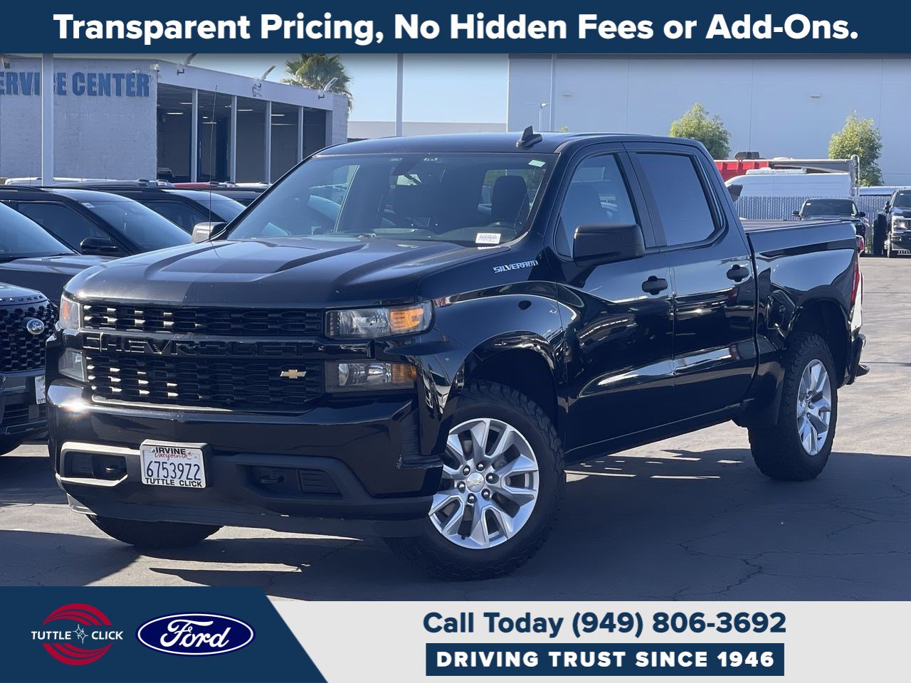 Used 2020 Chevrolet Silverado 1500 Custom w/ Custom Value Package